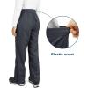 imageOutdoor Ventures Womens Rain Pants Packable Waterproof Hiking Pants Windproof Breathable Outdoor Rain Over PantsGrey