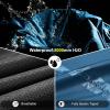 imageOutdoor Ventures Womens Rain Pants Packable Waterproof Hiking Pants Windproof Breathable Outdoor Rain Over PantsMoroccan Blue