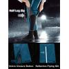 imageOutdoor Ventures Womens Rain Pants Packable Waterproof Hiking Pants Windproof Breathable Outdoor Rain Over PantsMoroccan Blue