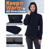 imageOutdoor Ventures Womens Softshell Jacket with Hood Fleece Lined Warm Lightweight Waterproof Insulated WindbreakerDeep Blue