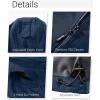 imageOutdoor Ventures Womens Softshell Jacket with Removable Hood Insulated Windbreaker Waterproof Warm Fleece Lined CoatDark Blue
