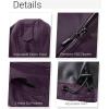 imageOutdoor Ventures Womens Softshell Jacket with Removable Hood Insulated Windbreaker Waterproof Warm Fleece Lined CoatPurple