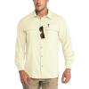 imageOutdoor Ventures Mens UPF 50 UV Sun Protection Shirt Long Sleeve Hiking Fishing Shirt Cooling Quick Dry for Safari TravelLight Yellow