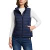 imageOutdoor Ventures Womens Lightweight Puffer Vest Outerwear Zip Up Warm Sleeveless Winter Jacket Padded Gilet Quilted CoatBlue