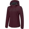 imageOutdoor Ventures Womens Softshell Jacket with Hood Fleece Lined Warm Lightweight Waterproof Insulated WindbreakerDark Red