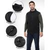 imageOutdoor Ventures Mens FullZip Lightweight Polar Fleece Vest Outerwear with 5 Pockets Warm Winter Sleeveless Jacket CasualBlack