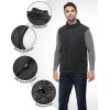 imageOutdoor Ventures Mens FullZip Lightweight Polar Fleece Vest Outerwear with 5 Pockets Warm Winter Sleeveless Jacket CasualCharcoal