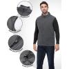 imageOutdoor Ventures Mens FullZip Lightweight Polar Fleece Vest Outerwear with 5 Pockets Warm Winter Sleeveless Jacket CasualGrey Heather