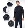 imageOutdoor Ventures Mens FullZip Lightweight Polar Fleece Vest Outerwear with 5 Pockets Warm Winter Sleeveless Jacket CasualNavy
