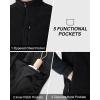 imageOutdoor Ventures Mens FullZip Lightweight Polar Fleece Vest Outerwear with 5 Pockets Warm Winter Sleeveless Jacket CasualSherpa Black