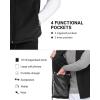 imageOutdoor Ventures Mens FullZip Polar Fleece Vest Outerwear Lightweight Warm Casual Sleeveless Jacket for Fall ampamp WinterBlack