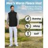 imageOutdoor Ventures Mens FullZip Polar Fleece Vest Outerwear Lightweight Warm Casual Sleeveless Jacket for Fall ampamp WinterBlack