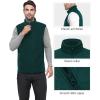 imageOutdoor Ventures Mens FullZip Polar Fleece Vest Outerwear Lightweight Warm Casual Sleeveless Jacket for Fall ampamp WinterDark Green