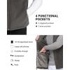 imageOutdoor Ventures Mens FullZip Polar Fleece Vest Outerwear Lightweight Warm Casual Sleeveless Jacket for Fall ampamp WinterDark Grey