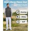 imageOutdoor Ventures Mens FullZip Polar Fleece Vest Outerwear Lightweight Warm Casual Sleeveless Jacket for Fall ampamp WinterDark Grey