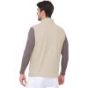 imageOutdoor Ventures Mens FullZip Polar Fleece Vest Outerwear Lightweight Warm Casual Sleeveless Jacket for Fall ampamp WinterMoonlight