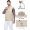 imageOutdoor Ventures Mens FullZip Polar Fleece Vest Outerwear Lightweight Warm Casual Sleeveless Jacket for Fall ampamp WinterMoonlight