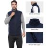 imageOutdoor Ventures Mens FullZip Polar Fleece Vest Outerwear Lightweight Warm Casual Sleeveless Jacket for Fall ampamp WinterNavy