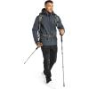 imageOutdoor Ventures Mens Lightweight Softshell Jacket Fleece Lined Hooded Water Resistant Winter Hiking Windbreaker JacketsDimgrey Removable Hood