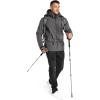 imageOutdoor Ventures Mens Lightweight Softshell Jacket Fleece Lined Hooded Water Resistant Winter Hiking Windbreaker JacketsGreyremovable Hood