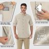 imageOutdoor Ventures Mens Long Sleeve Hiking Shirt UPF 50 UV Sun Protection Shirt Cooling Quick Dry for Travel Fishing SafariKhaki