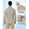 imageOutdoor Ventures Mens Long Sleeve Hiking Shirt UPF 50 UV Sun Protection Shirt Cooling Quick Dry for Travel Fishing SafariMid Grey