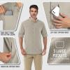 imageOutdoor Ventures Mens Long Sleeve Hiking Shirt UPF 50 UV Sun Protection Shirt Cooling Quick Dry for Travel Fishing SafariMid Grey