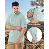 imageOutdoor Ventures Mens Long Sleeve Hiking Shirt UPF 50 UV Sun Protection Shirt Cooling Quick Dry for Travel Fishing SafariMint Green