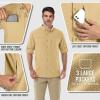 imageOutdoor Ventures Mens Long Sleeve Hiking Shirt UPF 50 UV Sun Protection Shirt Cooling Quick Dry for Travel Fishing SafariSandy Brown