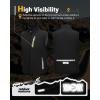imageOutdoor Ventures Mens Windproof Softshell Vest Outerwear Lightweight Sleeveless Jacket for Running Golf Hiking TravelBlack