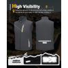 imageOutdoor Ventures Mens Windproof Softshell Vest Outerwear Lightweight Sleeveless Jacket for Running Golf Hiking TravelCool Grey