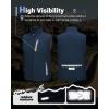 imageOutdoor Ventures Mens Windproof Softshell Vest Outerwear Lightweight Sleeveless Jacket for Running Golf Hiking TravelDark Blue