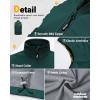 imageOutdoor Ventures Mens Windproof Softshell Vest Outerwear Lightweight Sleeveless Jacket for Running Golf Hiking TravelDark Green