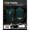 imageOutdoor Ventures Mens Windproof Softshell Vest Outerwear Lightweight Sleeveless Jacket for Running Golf Hiking TravelDark Green