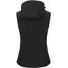 imageOutdoor Ventures Womens Hooded Lightweight Softshell Vest Windproof Fleece Lined Sleeveless Jacket for Golf Running TravelBlack