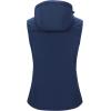 imageOutdoor Ventures Womens Hooded Lightweight Softshell Vest Windproof Fleece Lined Sleeveless Jacket for Golf Running TravelBlue