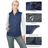 imageOutdoor Ventures Womens Hooded Lightweight Softshell Vest Windproof Fleece Lined Sleeveless Jacket for Golf Running TravelBlue