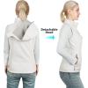 imageOutdoor Ventures Womens Hooded Lightweight Softshell Vest Windproof Fleece Lined Sleeveless Jacket for Golf Running TravelIvory