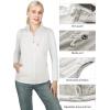 imageOutdoor Ventures Womens Hooded Lightweight Softshell Vest Windproof Fleece Lined Sleeveless Jacket for Golf Running TravelIvory