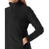 imageOutdoor Ventures Womens Lightweight Warm Zip Up LongSleeve Soft Polar Fleece Jacket for Fall WinterBlack