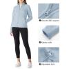 imageOutdoor Ventures Womens Lightweight Warm Zip Up LongSleeve Soft Polar Fleece Jacket for Fall WinterBlue
