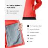 imageOutdoor Ventures Womens Lightweight Warm Zip Up LongSleeve Soft Polar Fleece Jacket for Fall WinterCoral