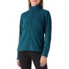 imageOutdoor Ventures Womens Lightweight Warm Zip Up LongSleeve Soft Polar Fleece Jacket for Fall WinterDark Blue