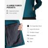 imageOutdoor Ventures Womens Lightweight Warm Zip Up LongSleeve Soft Polar Fleece Jacket for Fall WinterDark Blue