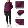 imageOutdoor Ventures Womens Lightweight Warm Zip Up LongSleeve Soft Polar Fleece Jacket for Fall WinterDark Fuchsia