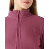 imageOutdoor Ventures Womens Lightweight Warm Zip Up LongSleeve Soft Polar Fleece Jacket for Fall WinterDusty Rose