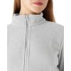 imageOutdoor Ventures Womens Lightweight Warm Zip Up LongSleeve Soft Polar Fleece Jacket for Fall WinterLight Grey Heather