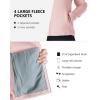 imageOutdoor Ventures Womens Lightweight Warm Zip Up LongSleeve Soft Polar Fleece Jacket for Fall WinterPink