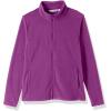 imageOutdoor Ventures Womens Lightweight Warm Zip Up LongSleeve Soft Polar Fleece Jacket for Fall WinterPurple