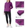 imageOutdoor Ventures Womens Lightweight Warm Zip Up LongSleeve Soft Polar Fleece Jacket for Fall WinterPurple